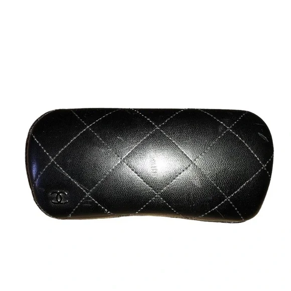 Authentic CHANEL sunglasses case ONLY Chanel Sunglasses Quilted EMPTY Case + Outer Box + Dust  main image 4